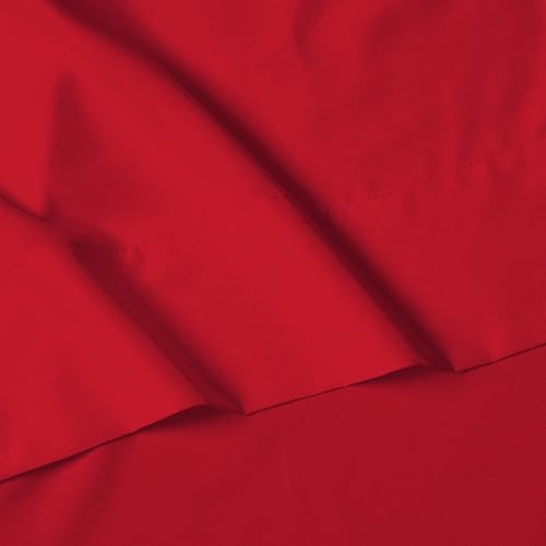 Elegant Comfort Luxury 4-Piece Bed Sheet Set - Luxury Bedding 1500 Premium Hotel Quality Microfiber, Wrinkle Resistant Cool & Breathable, Easy Elastic Fitted, Full, Red Elegant Comfort