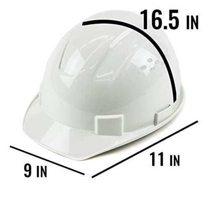 RK-HP14, Hard Hat Cap Style with 4 Point Ratchet Suspension, 1EA (White)