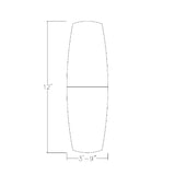 SKUTCHI DESIGNS INC. 12 Person Modular Conference Table with Metal Bases | Arc Boat | Harmony Series | 12' Table | White Cypress SKUTCHI DESIGNS INC.