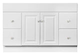 Design House Wyndham 48 Inch Bathroom Vanity, Ready to Assemble, Solid Wood, White, 597278 Design House