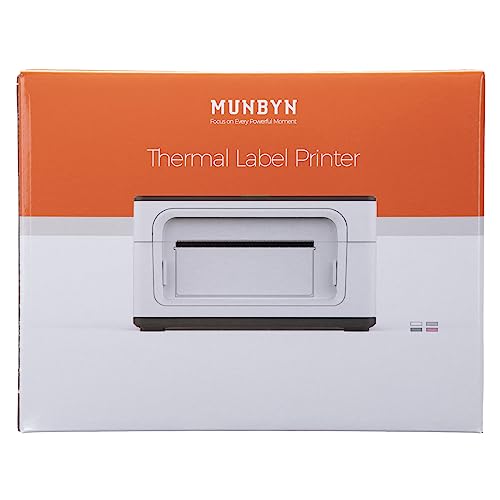 MUNBYN Shipping Label Printer RealWriter 941, 4x6 Label Printer for Shipping Packages, USB Thermal Printer for Home Shipping Small Business, Compatible with macOS, Windows (USB Only)