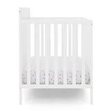 Delta Children Isabelle 6-in-1 Convertible Crib, Converts to Toddler Bed, Daybed, Sofa & Full Bed With/Without Footbaord, Fits Standard Crib Mattress, 3 Mattress Heights for Baby Nursery, Bianca White