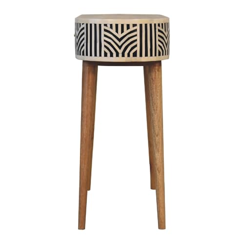 YuanDesign Artisan Furniture Solid Wood Edessa Bone Inlay Console Table YuanDesign