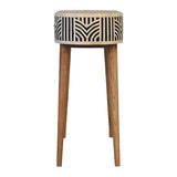 YuanDesign Artisan Furniture Solid Wood Edessa Bone Inlay Console Table YuanDesign