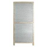 Creative Co-Op Mango Wood and Cane Curio Cabinet with 3 Shelves and 2 Doors, Natural Creative Co-Op