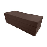 D&D Futon Furniture Shikibuton Trifold Foam Beds, Folding Mattress, Ottoman, 1.8 lbs High Density, Full Size Brown 75 x 54 x 6 D&D Futon Furniture