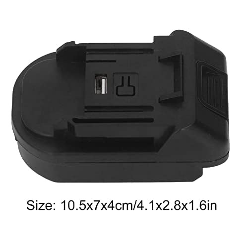 18V 20V Battery Adapter Converter with USB Interface for Electric Tool, ABS Battery Converter for Woodworking Power Tool Adapter Hilitand