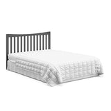 Graco Remi 4-in-1 Convertible Crib & Changer with Drawer (Gray) – GREENGUARD Gold Certified, Crib and Changing -Table Combo, Includes Changing Pad, Converts to Toddler Bed, Daybed and Full-Size Bed Graco