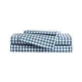 Eddie Bauer Kids - Full Sheets, Stain-Resistant Toddler Bedding with Matching Sham(s), Super Soft, Ideal Boy Room Essentials (Preston Check Blue, Full) Eddie Bauer