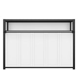 JIVOIT Twin Size Murphy Bed, Metal Wall Bed with Integrated Shelf for Storage & Decor, Space-Saving Metal Foldable Platform Bed, No Spring Box Needed (White//7) JIVOIT