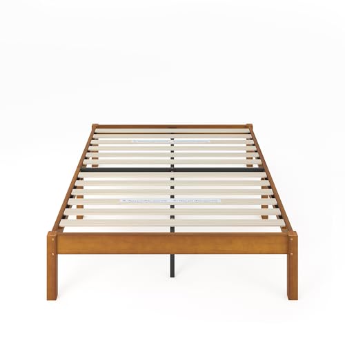 Zinus Ellie 14-Inch Sustainable Bamboo Platform Bed Frame with Wood Slat Support - Queen Size, Easy Assembly Zinus