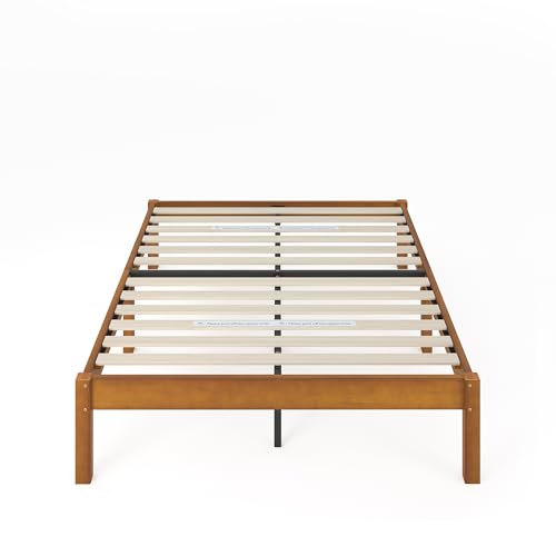 Zinus Ellie 14 Inch Sustainable Bamboo Platform Bed Frame - Easy Assembly, No Box Spring Needed, Full Size - WoodArtSupply