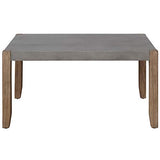 Alaterre Furniture Newport Living Room Collection – 36” x 24” Rustic Industrial Small Coffee Table with Faux Concrete Top Finish and Light Amber Solid Wood Legs (Concrete Gray) Alaterre Furniture