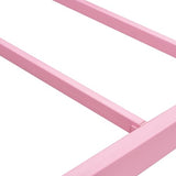 VECELO Twin Size Bed Frame, Metal Bed Platform with Headboard, Sturdy Steel Slats Support, No Box Spring Needed/Noise-Free,Easy Assembly, Pink VECELO