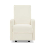 Delta Children Dove Recliner Chair – Manual Recliner with 2 Positions and Glide Motion - Greenguard Gold Certified, Pearl Boucle