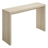 Modway Mirella 54" Faux Travertine Console Table, Modern Entryway Table in Travertine, Minimalist Design, Narrow Hallway Table for Living Room Furniture, Foyer Accent, Chic Corridor Piece Modway