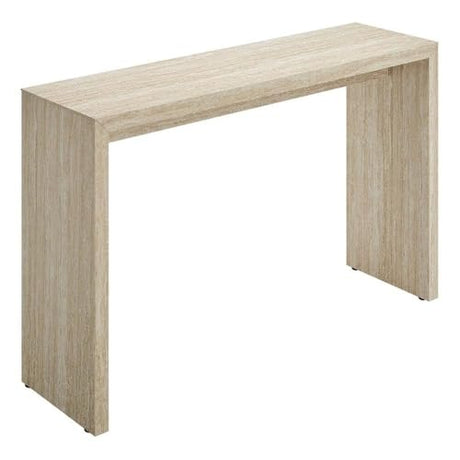 Modway Mirella 54" Faux Travertine Console Table, Modern Entryway Table in Travertine, Minimalist Design, Narrow Hallway Table for Living Room Furniture, Foyer Accent, Chic Corridor Piece Modway