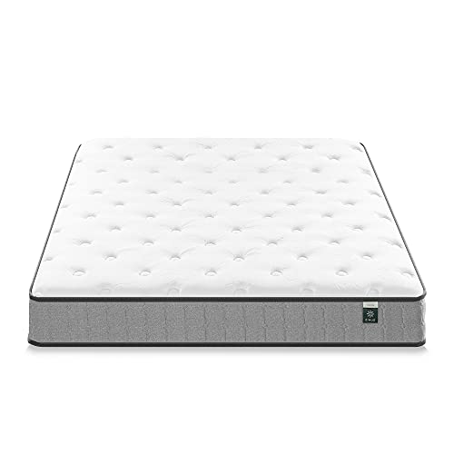 ZINUS 8 Inch Comfort Support Cooling Gel Hybrid Mattress, Full, Tight Top Innerspring Mattress, Motion Isolating Pocket Springs, Mattress in A Box