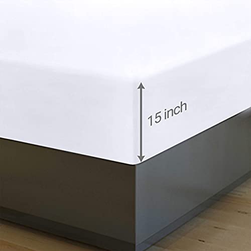Utopia Bedding Queen Fitted Sheets - Bulk Pack of 6 Bottom Sheets - Soft Brushed Microfiber - Deep Pockets - Shrinkage & Fade Resistant - Easy Care (White) Utopia Bedding