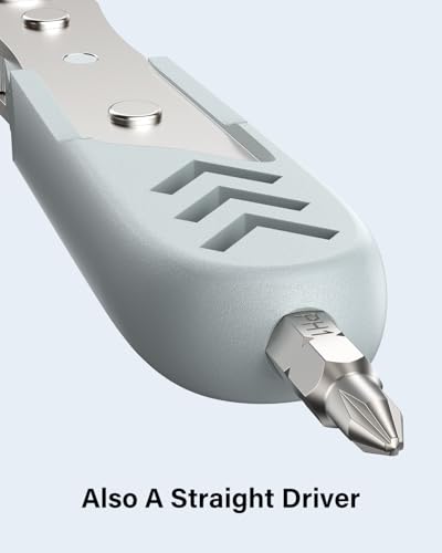 AXTH 17in1 Right Angle Ratcheting Screwdriver Set, [Bearing Steel] 36-Tooth Mini Ratchet Wrench, Men Gifts, Low Profile Ratchet Screwdriver, Magnetic Offset Screwdriver Repair Tool AXTH