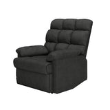 Handy Living ProLounger Wall Hugger Recliner in Grey Microfiber with Square Tufted Back