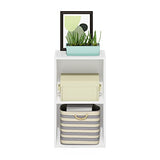 Furinno Luder Bookcase / Book / Storage, 2-Tier Cube, White Furinno
