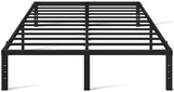 Yaheetech 14 Inch Tall Metal Bed Frame Queen Platform Bed Frame with Storage Space,Sturdy Slat Support,Easy Assembly,No Box Spring Needed,Black Yaheetech
