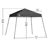 Quik Shade Expedition 10 x 10-Foot Instant Canopy, Slant Leg Outdoor Tent, 64 Square Feet of Shade for 8-12 People - Green Quik Shade