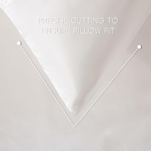 Sleeplite 4 Piece Luxury Satin Bed Sheets Set with Pillowcases - Ultra Soft & Silky, Hypoallergenic & Wrinkle-Free, Hotel Quality Comfort Bedding, Size Full, Snow White Sleeplite