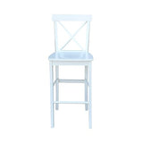 International Concepts X Back Stool Barstool IC International Concepts