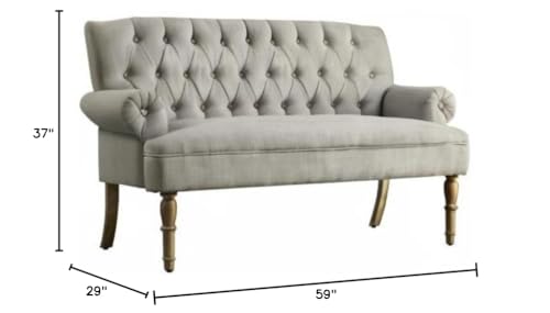 Rosevera Celino para Sala Love Seats Furniture Sofa in a Box Long Couches for Living Room Settee Loveseat, Standard, Dove Gray Rosevera