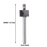 Yakamoz 10Pcs 1/8" Shank Titanium-Coated Router Bit Set Carbide Engraving Milling Cutter Trimming Bits for DIY Woodworking Carving Drilling Rotary Tools YAKAMOZ