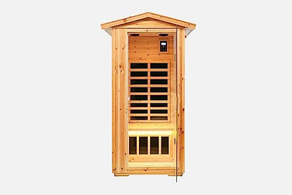 One Person Far Infrared Old fir Outdoor Sauna Room