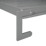 Ball & Cast Queen Size Murphy Bed,Murphy Bed Cabinet W/Sofa & Top Shelf,No Box Spring Needed,Hideaway Wall Bed for Bedroom,Home Office,Apartment,Gray Ball & Cast