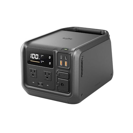 DJI Power 500 Portable Power Station, 512Wh LFP (LiFePO4) Battery, 70-Minute Fast Charging, 1000W Max Output, Solar Generator for Home Backup, Camping & RVs, Off-grid, Power Outage DJI