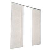 VEVOR Panel Track Blinds, Extendable Track from 45.8 in to 86 in W, Trimmable Panel Curtains Up to 96 in H, Vertical Blackout Panel Blinds for Sliding Doors, Patio Doors, Room Divider, Light Gray VEVOR