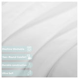 Heritage Kids 3-Piece Twin Sheet Set,White, Includes Top Sheet, Fitted Sheet & Pillowcase,Ultra-Soft Microfiber Kids Bed Sheet Set Heritage Kids