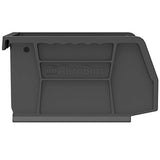 Akro-Mils 30210 AkroBins Plastic Storage Bins, Space-Saving Stackable Bins for Garage, Pantry, Craft Organization, 5-" x 4-" x 3-", Black, 24-Pack Akro-Mils