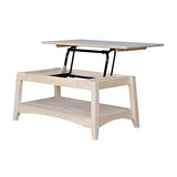 International Concepts Bombay Tall Coffee Table, Unfinished International Concepts