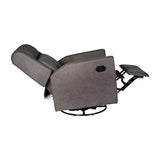 Flash Furniture Cash Swivel Glider Rocking Recliner, Manual Recliner with 360 Degree Swivel, for Living Room, Bedroom, or Nursery, Fabric Upholstered, Dark Gray Flash Furniture