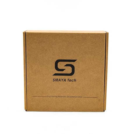 Siraya Tech Fibreheart PET-CF 3D Filament - Carbon Fiber Reinforced, High Strength & Rigidity, Easy Print, Dimensionally Stable, Aluminum Foil Sealed Bag - for Strong and Precise Parts (Black, 1kg) Siraya Tech