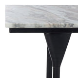 SAFAVIEH Home Collection - Frederick Console Table, Brown & Grey Marble Top with Black Metal Legs (CNS3707A) SAFAVIEH