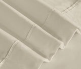 RUVANTI Queen Sheets Set, Brushed Microfiber Sheets 4 Pieces (1 Fitted Sheet, 1 Flat Sheet, 2 Pillowcases), with 15-inch Deep Pockets, Lightweight & Compfy Premium Hotel Bedding, Luxe Cream RUVANTI