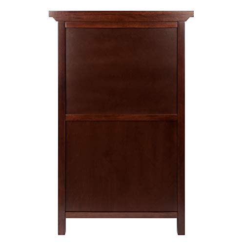 Winsome Wood Chablis Wine Storage, Walnut - WoodArtSupply