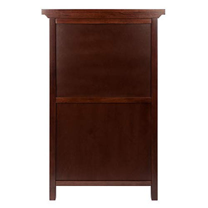 Winsome Wood Chablis Wine Storage, Walnut - WoodArtSupply