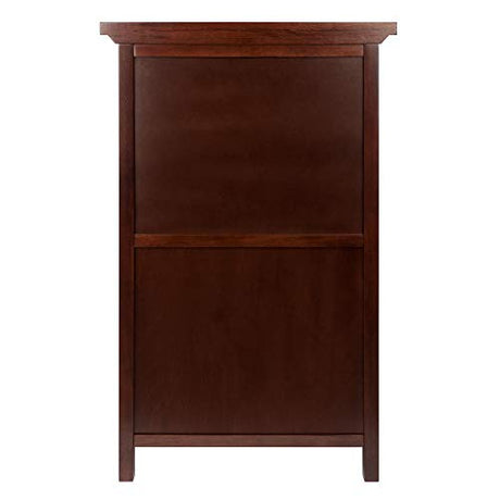 Winsome Wood Chablis Wine Storage, Walnut Winsome