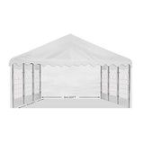 AMERICAN PHOENIX Party Tent PVC 20x20 ft Heavy Duty Canopy Shelter for Wedding Event White with Fire Retardant (20x20 FT, White-PVC) AMERICAN PHOENIX