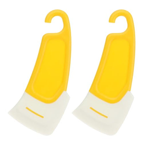 3D Printer Spatula, 2Pcs Silicone Spatula for 3D Printing Resin Removal, Resin Spatula Tools, Professional 3D Printer Tools Accessories, 3D Printer Accessories for Model Stripping Safety, Yellow Aiyorse