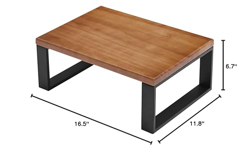 Solid Wooden Step Stool Heavy Duty, Portable Wood Step Stool Non-Slip, Lightweight Step Stool for Bed Easy Assembly, Bed Steps for High Beds for Adults, Holds Up to 350 lbs RORKEE