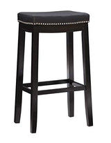 Linon Claridge Bar, Black Stool, 32" X 18.75" X 13" Linon